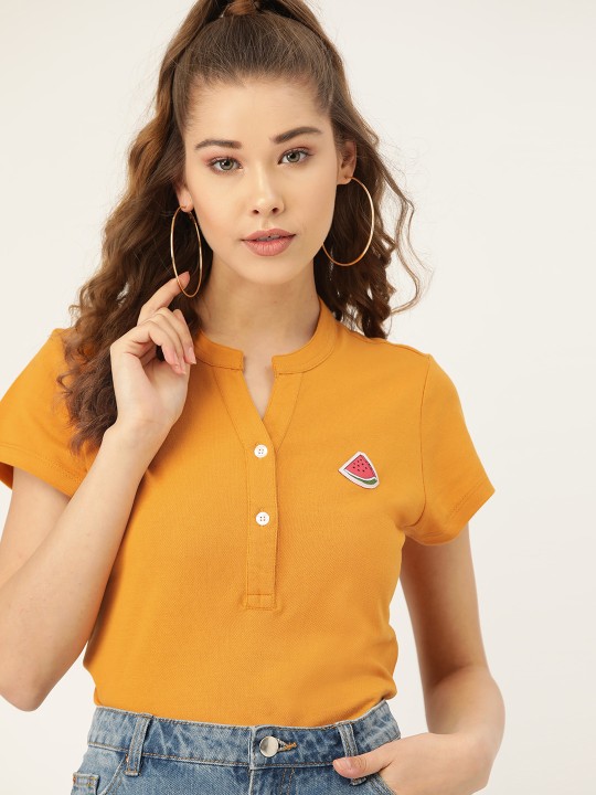 Women Collar T-shirt